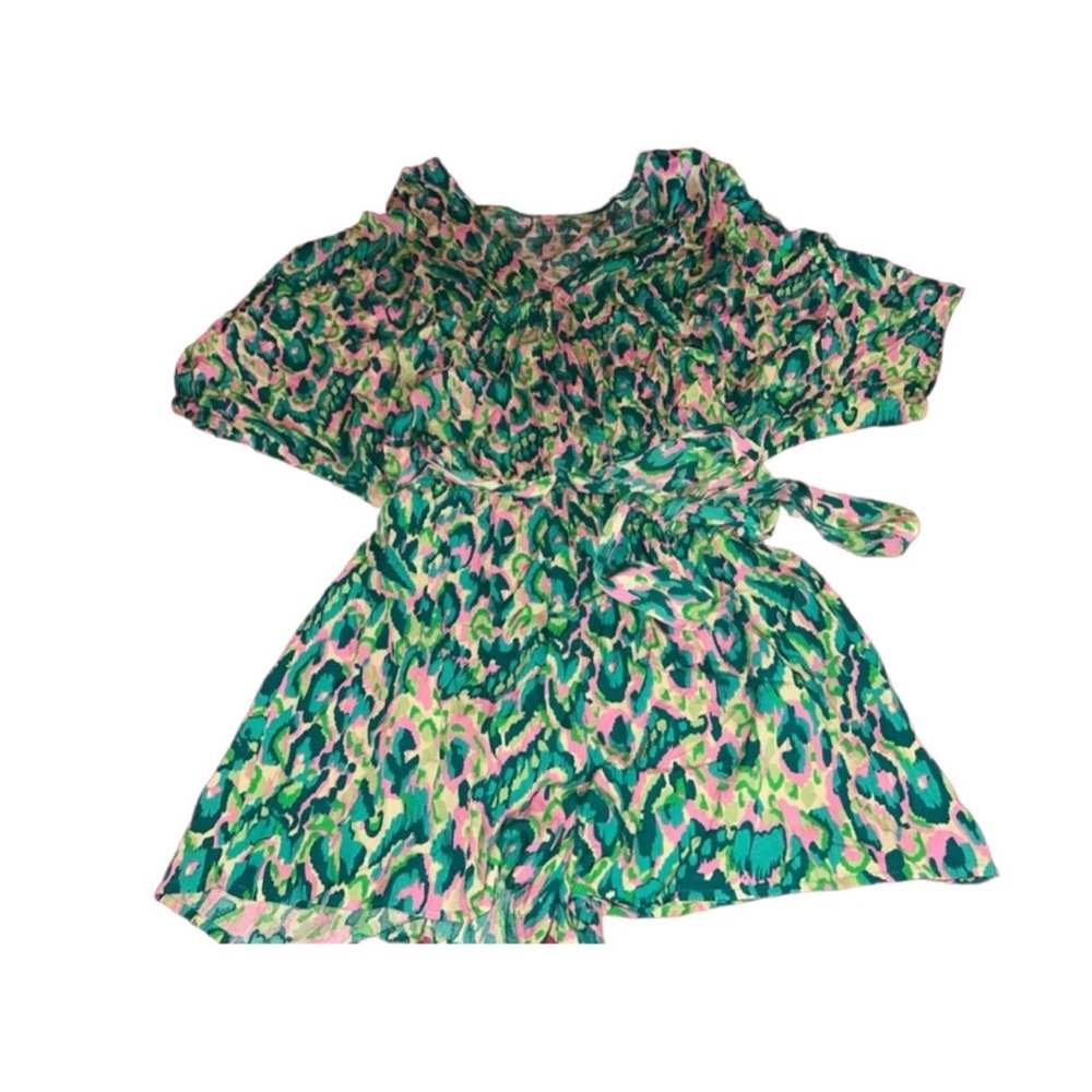 Cupshe Green and Pink Patterned Jumpsuit